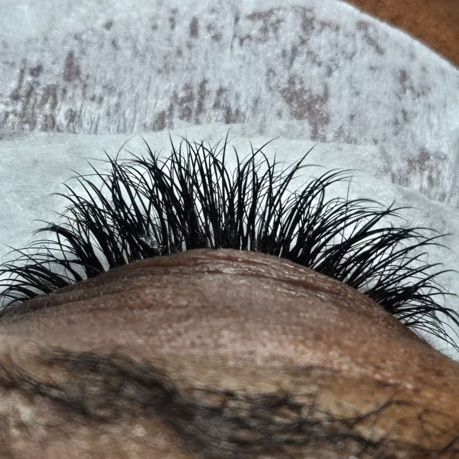 After lash extension treatment